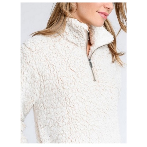 ✨FALL✨Sherpa soft zip pull over - Picture 5 of 6